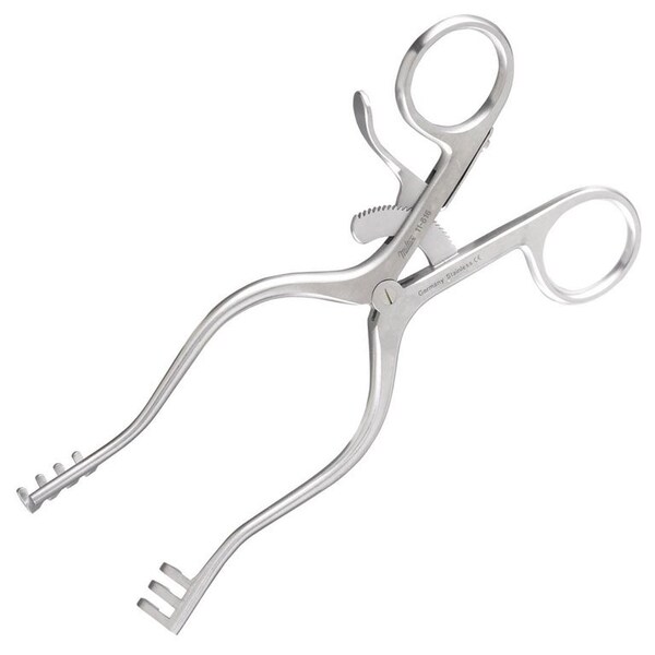 Vantage Weitlaner Retractor, 6.5in, with 3x4 Blunt Teeth